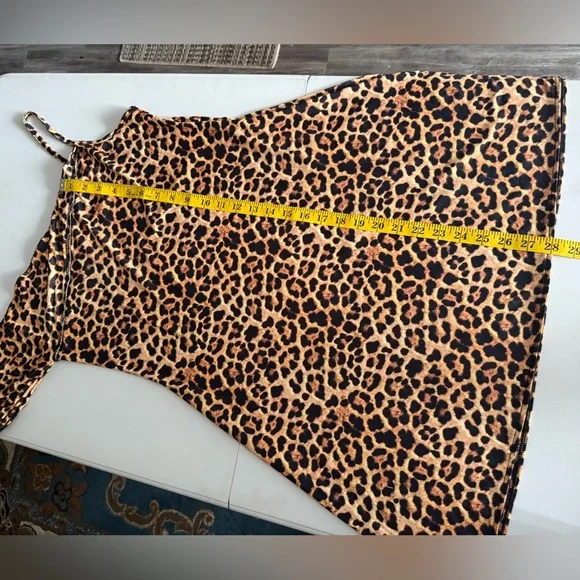 Nasty Gal Womens Twisted Asymmetrical Mini Dress - Leopard - Picture 7 of 14
